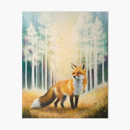 Item preview, Whimsical Fox. Fantasy cute fox, magical forest, enchanting woodland, vintage fox designed and sold by FoxVibes.