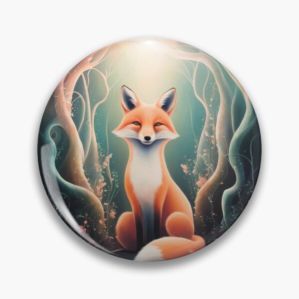 Item preview, Whimsical Fox. Fantasy cute fox, magical forest, enchanting woodland, vintage fox designed and sold by FoxVibes.