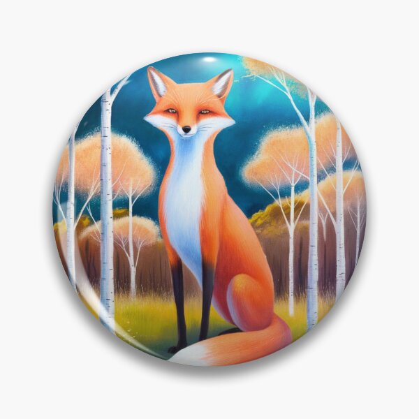 Item preview, Whimsical Fox. Fantasy cute fox, magical forest, enchanting woodland, vintage fox designed and sold by FoxVibes.