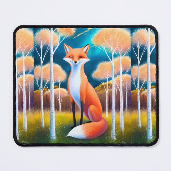 Item preview, Whimsical Fox. Fantasy cute fox, magical forest, enchanting woodland, vintage fox designed and sold by FoxVibes.