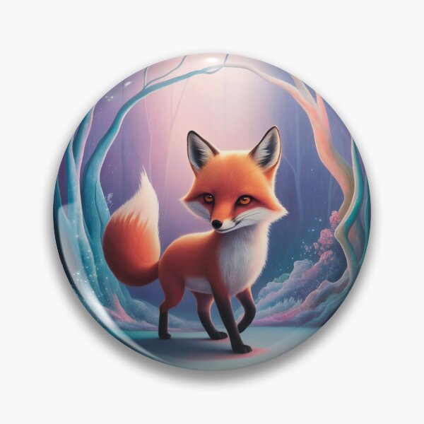 Item preview, Whimsical Fox. Fantasy cute fox, magical forest, enchanting woodland, vintage fox designed and sold by FoxVibes.
