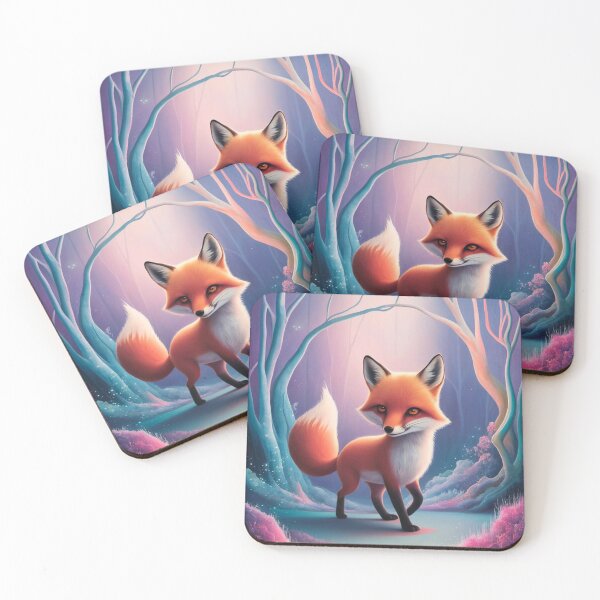 Item preview, Whimsical Fox. Fantasy cute fox, magical forest, enchanting woodland, vintage fox designed and sold by FoxVibes.