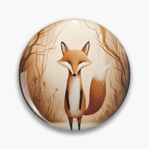 Item preview, Whimsical Fox. Fantasy cute fox, magical forest, enchanting woodland, vintage fox designed and sold by FoxVibes.