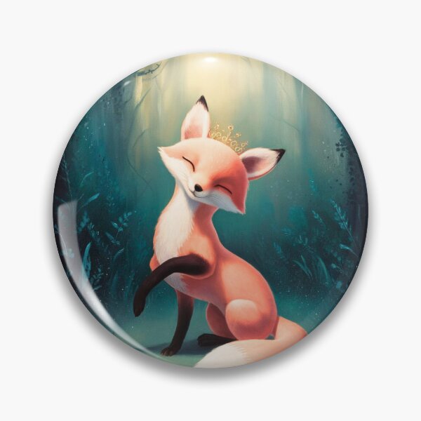 Item preview, Whimsical Fox. Fantasy cute fox, magical forest, enchanting woodland, vintage fox designed and sold by FoxVibes.