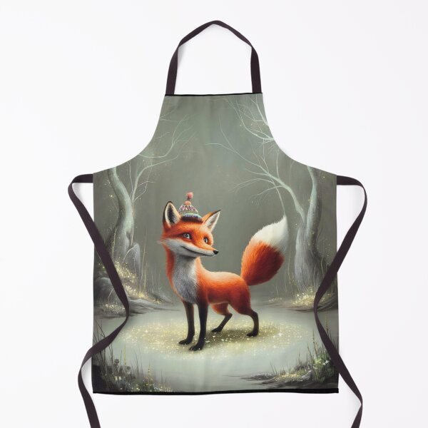 Item preview, Whimsical Fox. Fantasy cute fox, magical forest, enchanting woodland, vintage fox designed and sold by FoxVibes.
