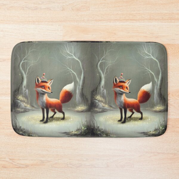 Item preview, Whimsical Fox. Fantasy cute fox, magical forest, enchanting woodland, vintage fox designed and sold by FoxVibes.