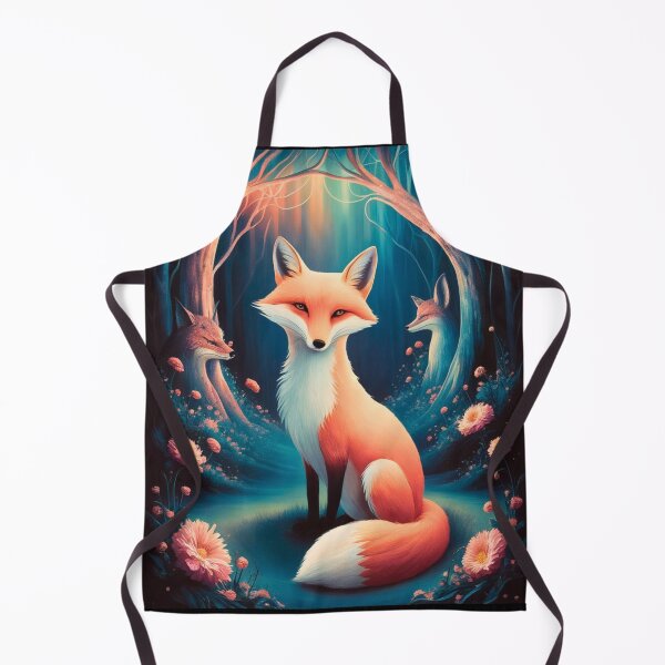 Item preview, Whimsical Fox. Fantasy cute fox, magical forest, enchanting woodland, vintage fox designed and sold by FoxVibes.