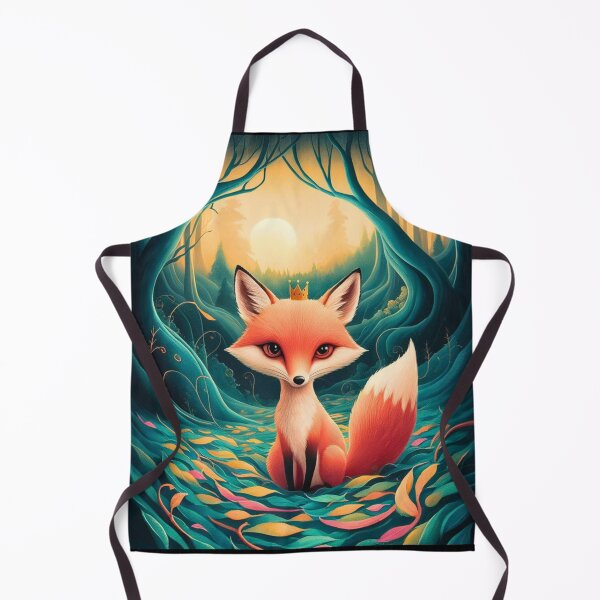 Item preview, Whimsical Fox. Fantasy cute fox, magical forest, enchanting woodland, vintage fox designed and sold by FoxVibes.