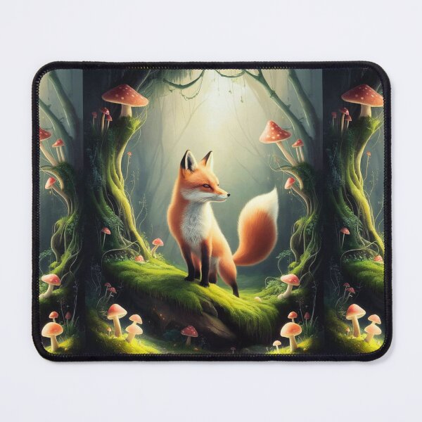 Item preview, Whimsical Fox. Fantasy cute fox, magical forest, enchanting woodland, vintage fox designed and sold by FoxVibes.
