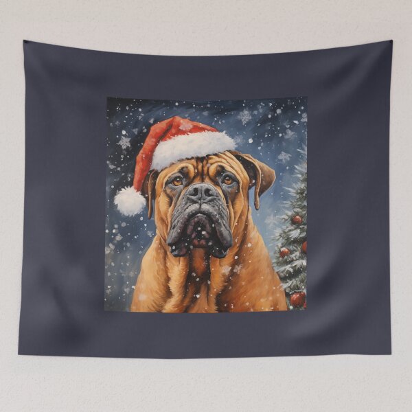 Item preview, Christmas Bull Mastiff designed and sold by Samuelsboro.