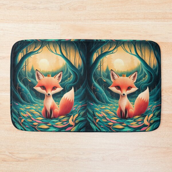Item preview, Whimsical Fox. Fantasy cute fox, magical forest, enchanting woodland, vintage fox designed and sold by FoxVibes.
