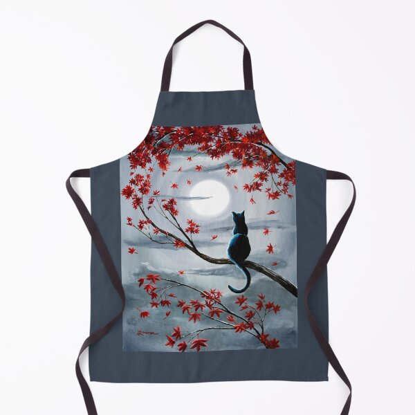 Item preview, Black Cat in Silvery Moonlight designed and sold by BreezyZen.