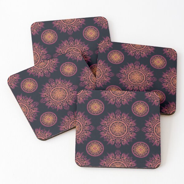 Item preview, Mandala pattern - apricot designed and sold by CoffinBoneArt.