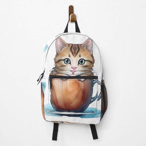 Item preview, Cat in a Coffee Cup designed and sold by ArtsyAbode66.