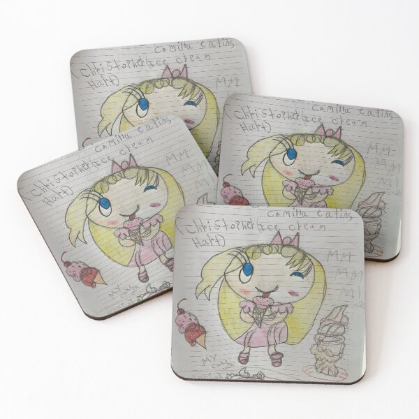 Item preview, Chibi Living Camilla licking strawberry ice cream (and more desserts! designed and sold by HellbornEmma26.