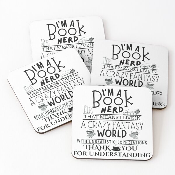Item preview, I'M A Book Nerd That Means I live In A Crazy Fantasy World With Unrealistic Expectations Thank You For Understanding designed and sold by Wiss2Arts.