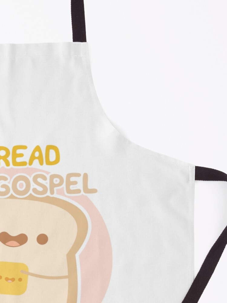 Thumbnail 3 of 6, Apron, Spread The Gospel, There's No Butter News! designed and sold by NoodleWarrior.