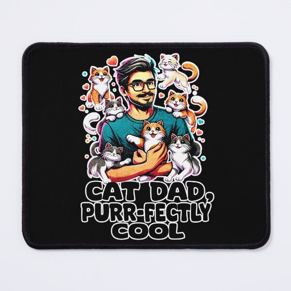 Item preview, Cat Dad Purr-fectly Cool designed and sold by Taans-Creation.