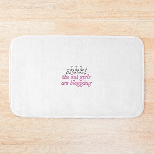 Item preview, Shhh the hot girls are blogging Sticker Girlhood Y2K girly designed and sold by bubbleiel.