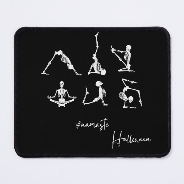 Item preview, Funny Skeleton Namaste Yoga Position designed and sold by FreeStyleTrend.