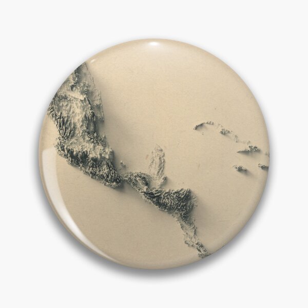 Item preview, Central America Shaded Relief Map 3D digitally-rendered designed and sold by ThinkAboutMaps.