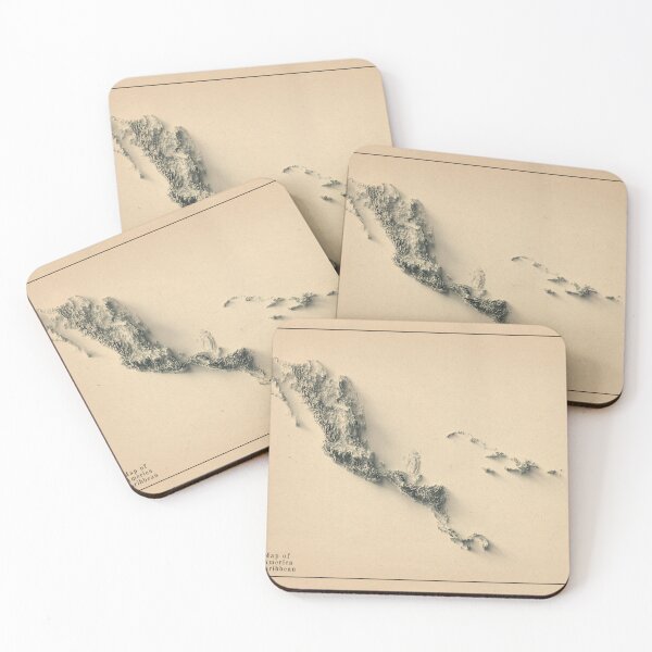 Item preview, Central America Shaded Relief Map 3D digitally-rendered designed and sold by ThinkAboutMaps.
