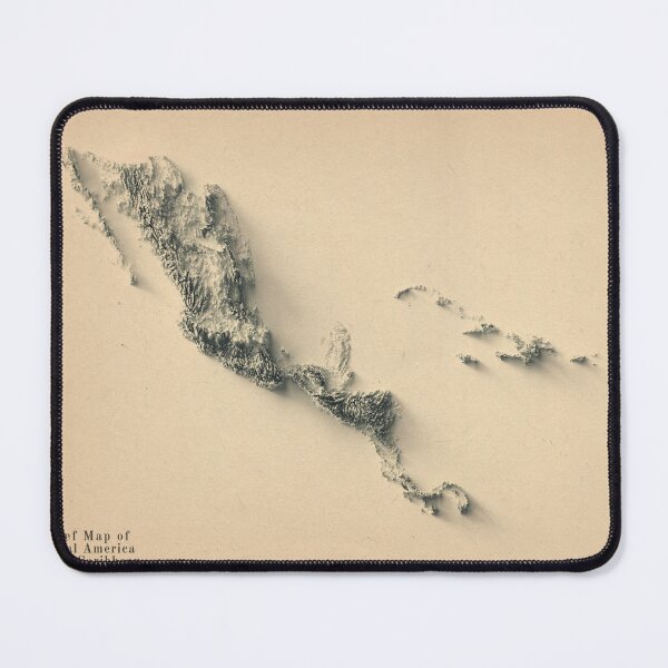 Item preview, Central America Shaded Relief Map 3D digitally-rendered designed and sold by ThinkAboutMaps.