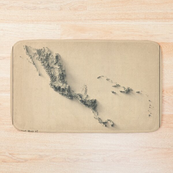 Item preview, Central America Shaded Relief Map 3D digitally-rendered designed and sold by ThinkAboutMaps.