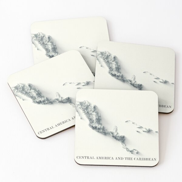 Item preview, Central America Shaded Relief Map 3D digitally-rendered designed and sold by ThinkAboutMaps.