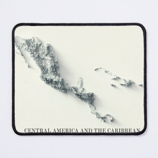 Item preview, Central America Shaded Relief Map 3D digitally-rendered designed and sold by ThinkAboutMaps.