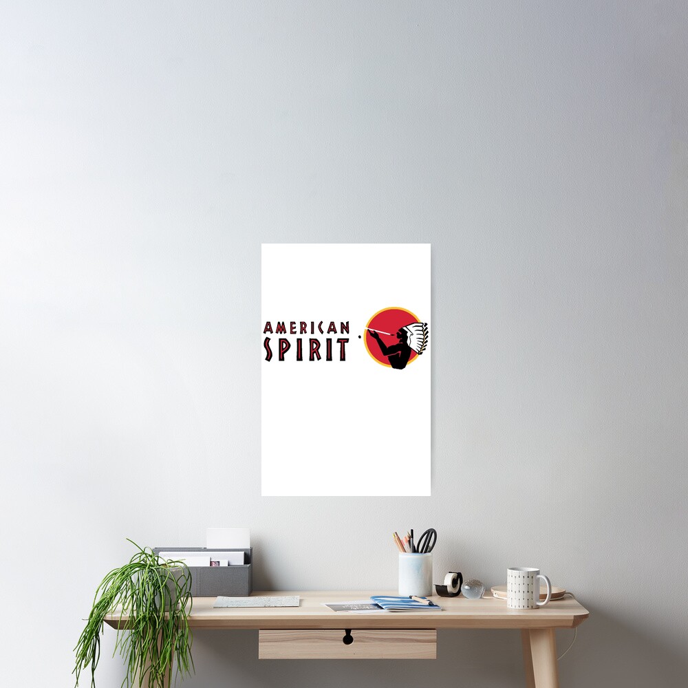 American Spirit Logo Poster By Artman Bartman Redbubble