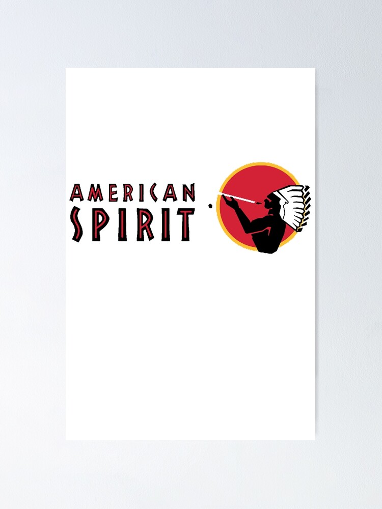 American Spirit Logo Poster By Artman Bartman Redbubble