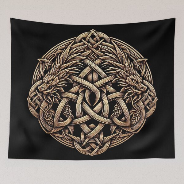 Item preview, Jörmungandr of Norse Lore Protecting Trinity Knot designed and sold by HolidayT-Shirts.