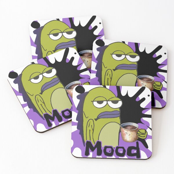 Item preview, Coffee fish bikini bottom mood design  designed and sold by Alicia Perrelli.