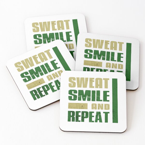 Item preview, Sweat Smile and Repeat - Motivational Sayings designed and sold by Taans-Creation.