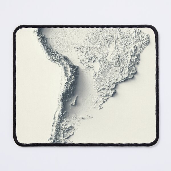 Item preview, South America Shaded Relief 3D Map digitally-rendered designed and sold by ThinkAboutMaps.