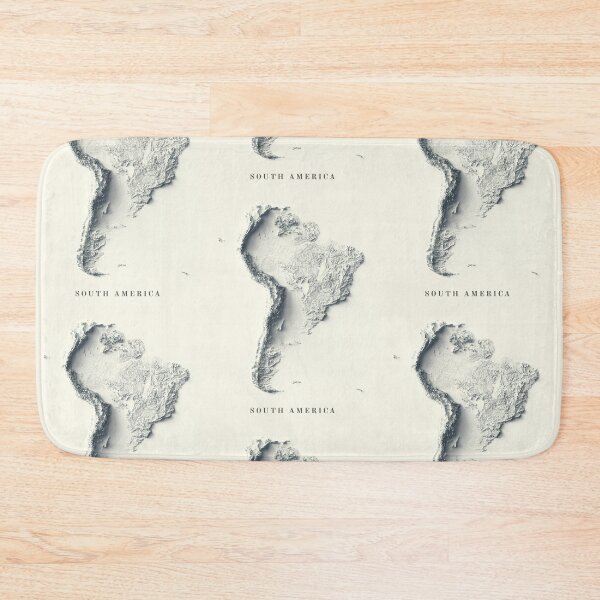 Item preview, South America Shaded Relief 3D Map digitally-rendered designed and sold by ThinkAboutMaps.