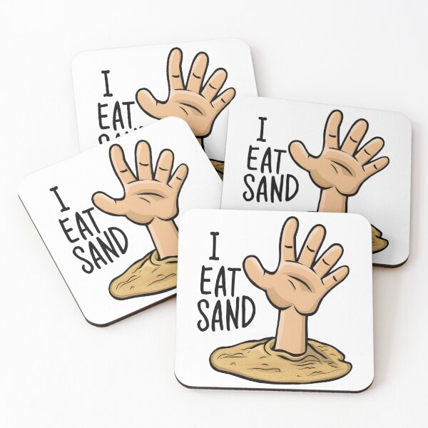 Item preview, I Eat Sand Beach Quote Meme designed and sold by Modesigny.