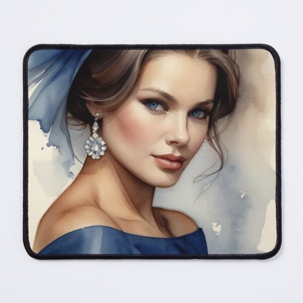 Item preview, Mysterious Lady with a Blue Bow designed and sold by KilianSzmid.