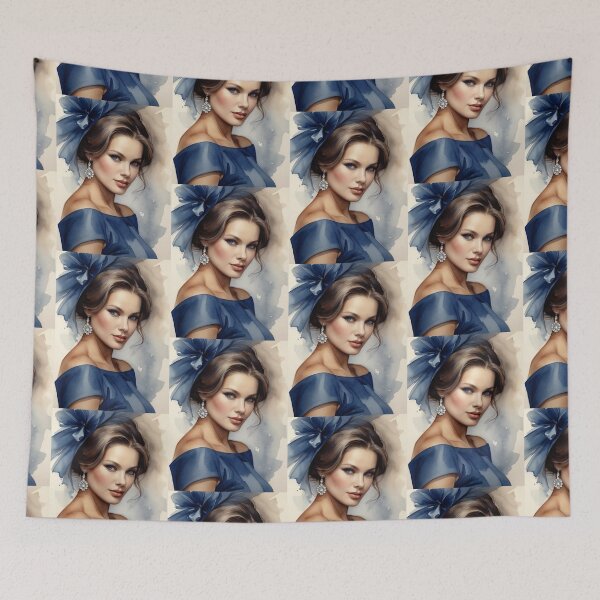 Item preview, Mysterious Lady with a Blue Bow designed and sold by KilianSzmid.