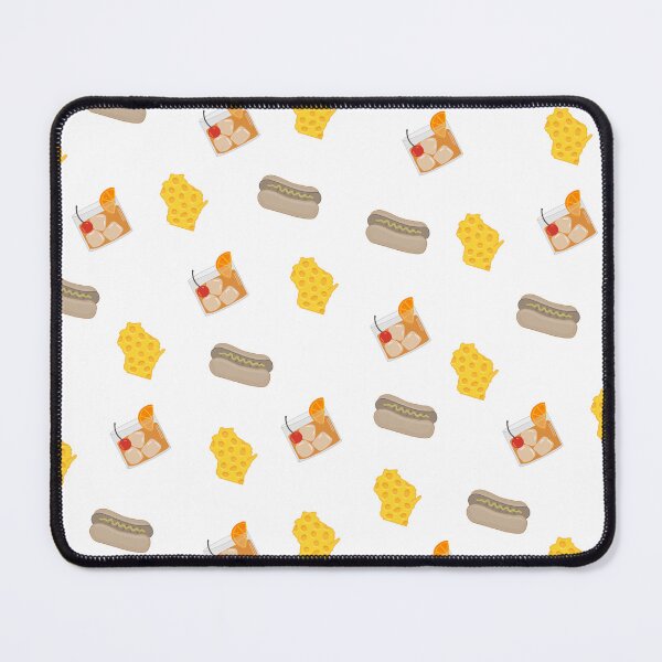 Item preview, Wisconsin Cheese Brats and Old Fashioned Cocktail Pattern designed and sold by rosaliemillen.