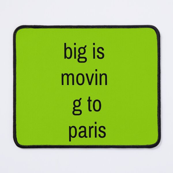 Item preview, big is moving to paris designed and sold by oliviag-art.