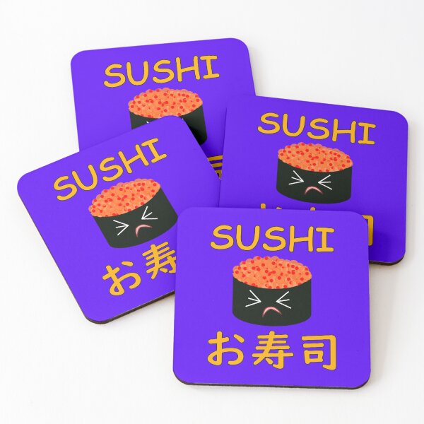Item preview, Unhappy Gunkan Ikura Sushi English Japanese orange designed and sold by HoppRock.