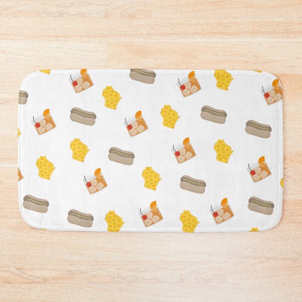 Item preview, Wisconsin Cheese Brats and Old Fashioned Cocktail Pattern designed and sold by rosaliemillen.