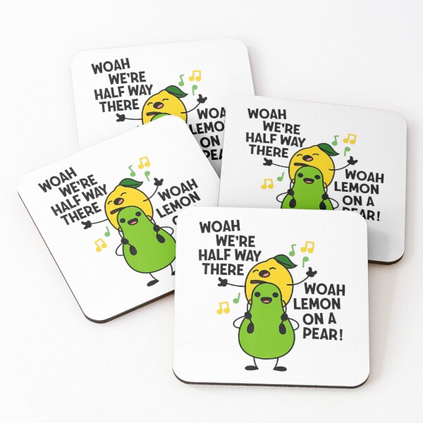 Item preview, Woah We're Half Way There Woah Lemon On A Pear designed and sold by SHARON COUNTS.
