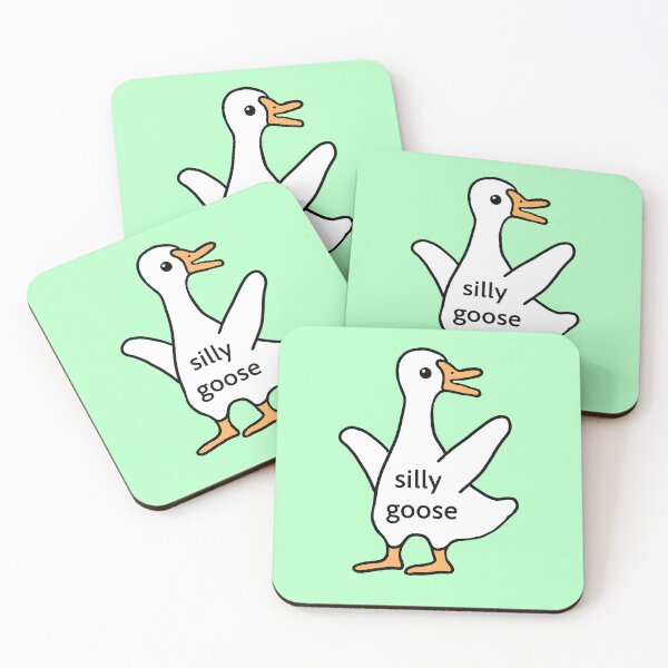 Item preview, Silly Goose Adorable Happy Bird Art designed and sold by rosaliemillen.