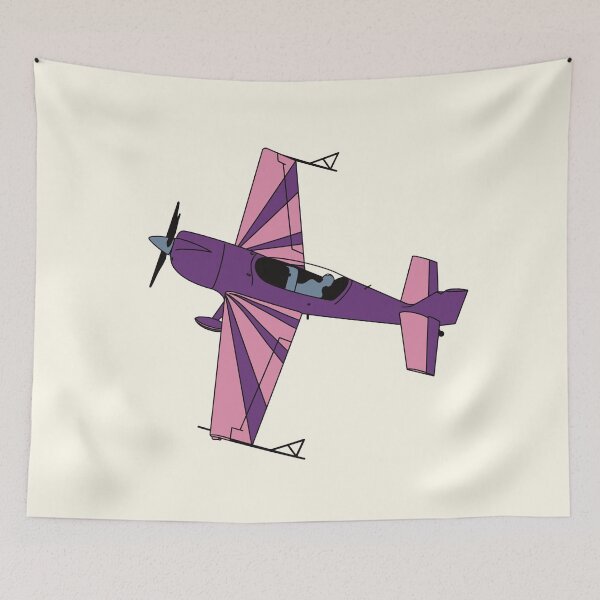 Item preview, Aviation Design Extra 300 Stunt Plane Sketch Pink and Purple designed and sold by skye-studio.