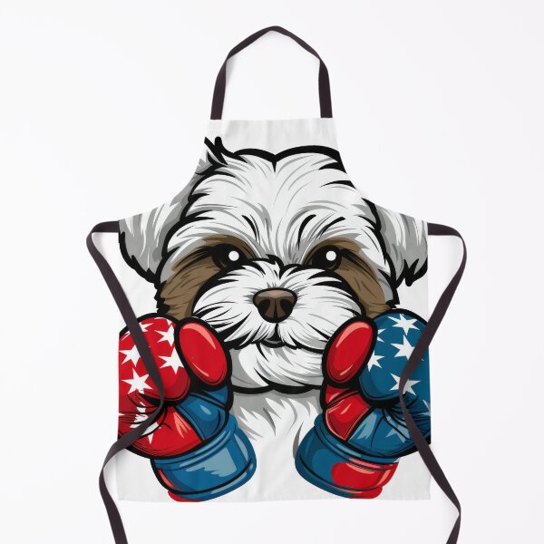 Item preview, Shih tzu in boxing sport designed and sold by WickerStudio.