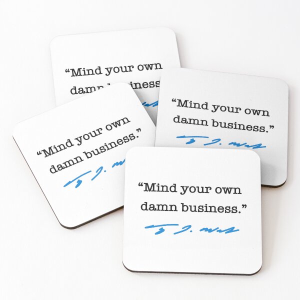 Item preview, Mind your own damn business - Tim Walz (black blue) designed and sold by Thelittlelord.