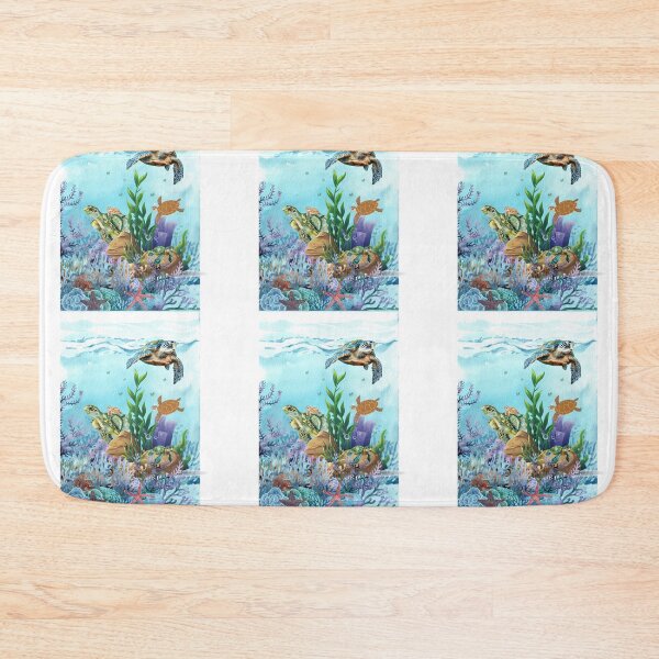Item preview, Ocean Lover Coral Reef Turtles designed and sold by CCKimShop.